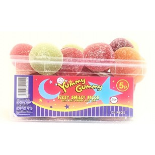 YUMMY GUMMY Fizzy Smiley Face HALAL x 120 pieces